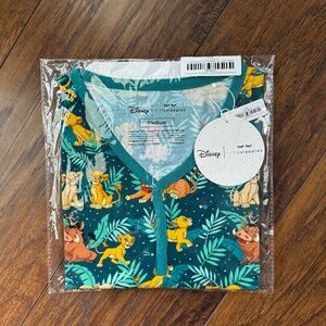 Little Sleepies Lion King Simba's Sky Women's Short Sleeve Pajama Top Size M